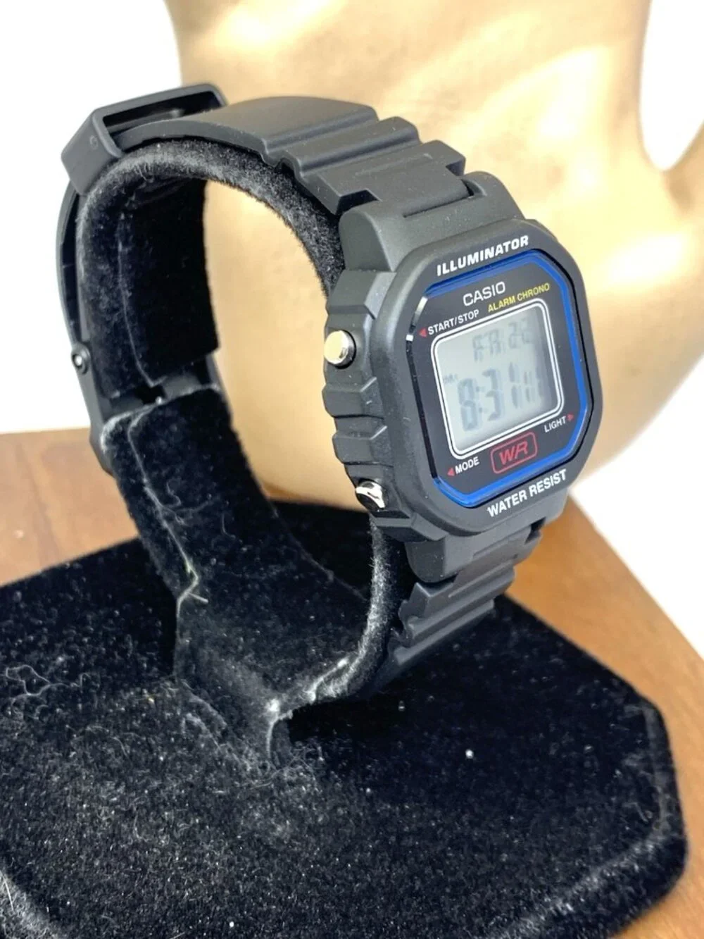 Casio Women's Watch LA20WH Quartz Digital Petite 30mm Black Resin Strap 3284